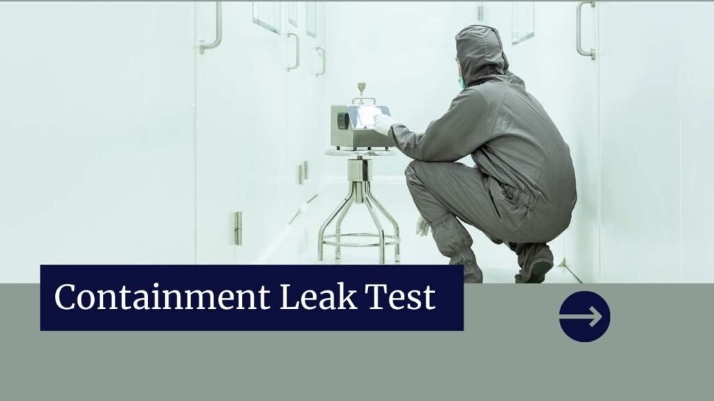 Person doing Containment Leak Test