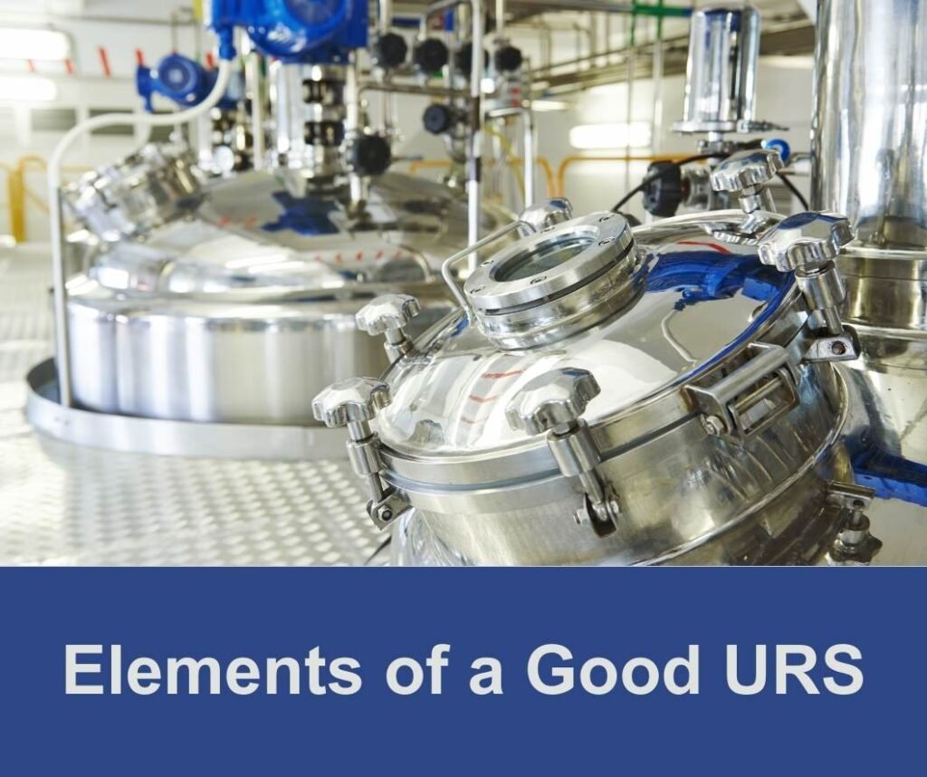 Manufacturing Equipment purchased according to URS