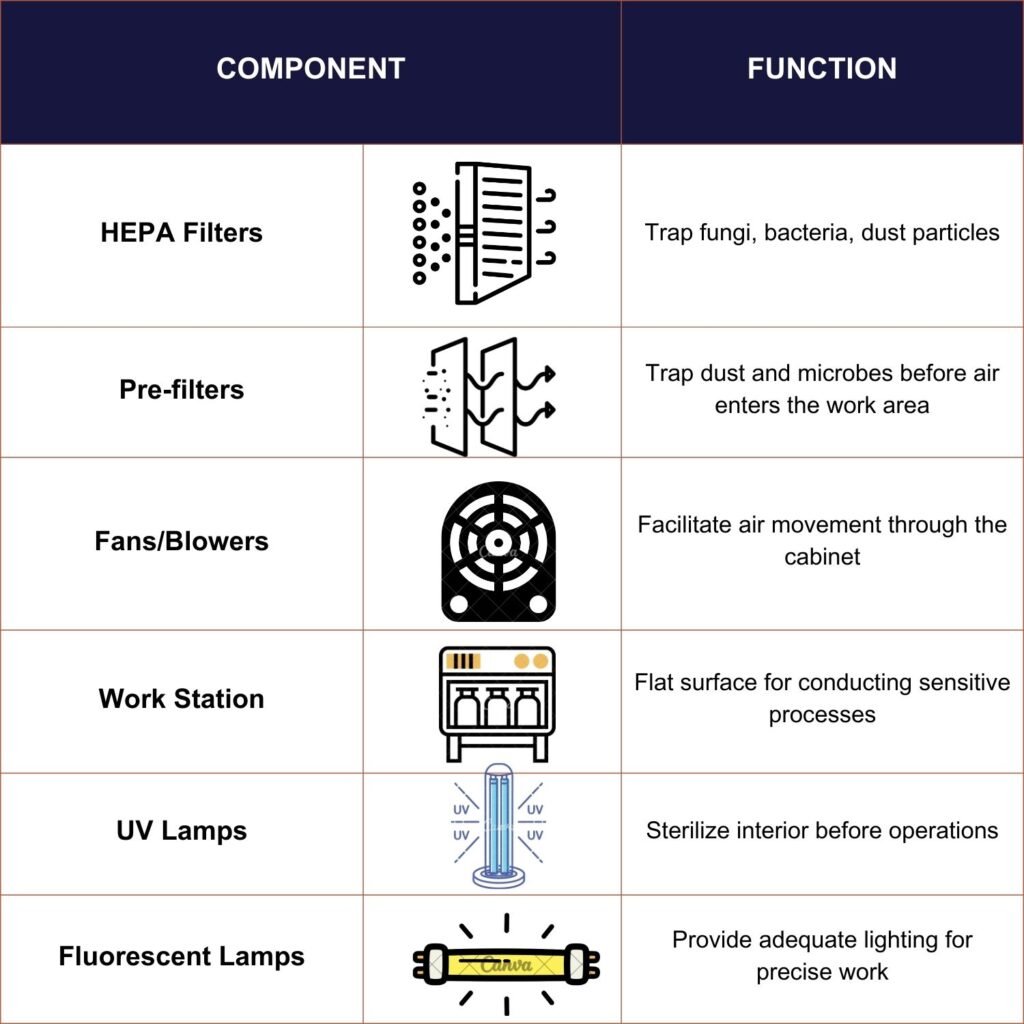Key Components of Laminar Flow Cabinets - LFC