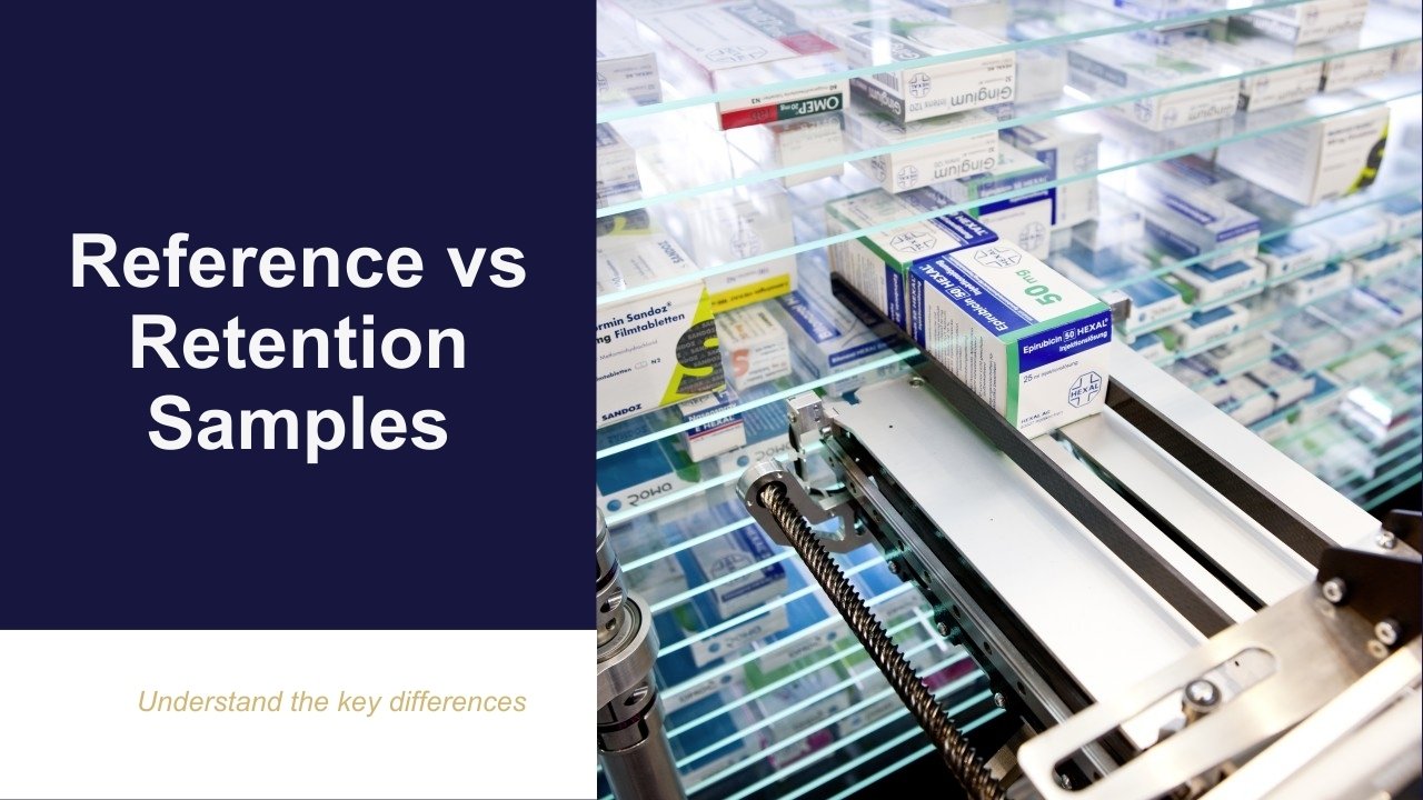 Difference between reference and retention samples