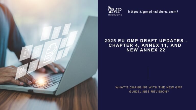 2025 EU GMP Draft Updates: Chapter 4, Annex 11, And Annex 22 – What’s ...