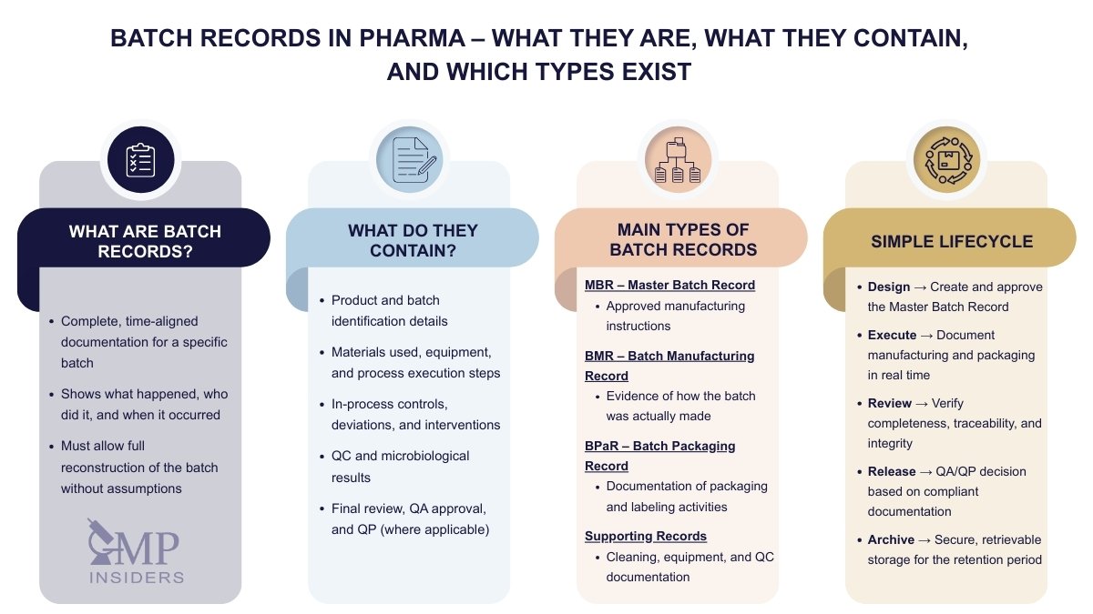 Types of Batch Records Used in the Pharmaceutical Industry | GMP Insiders Batch Records in Pharma - What they are, what they contain and which types exist
