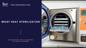 Moist heat sterilization using an autoclave for pharmaceutical and GMP applications.