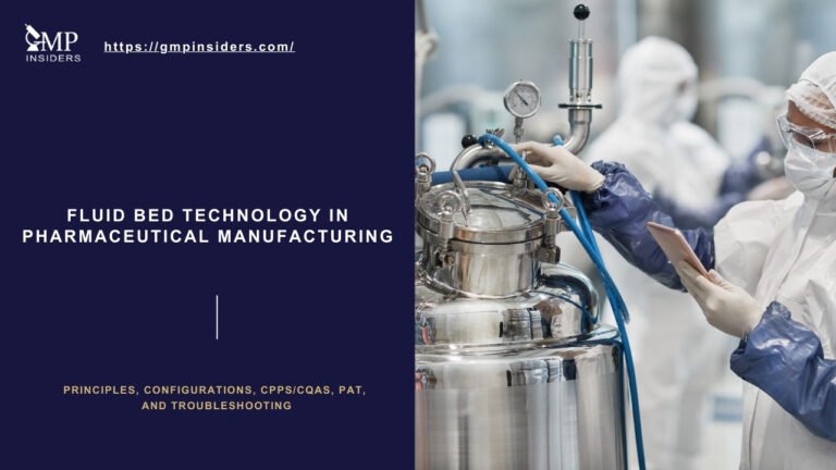 Fluid Bed Technology In Pharmaceutical Manufacturing: Principles ...